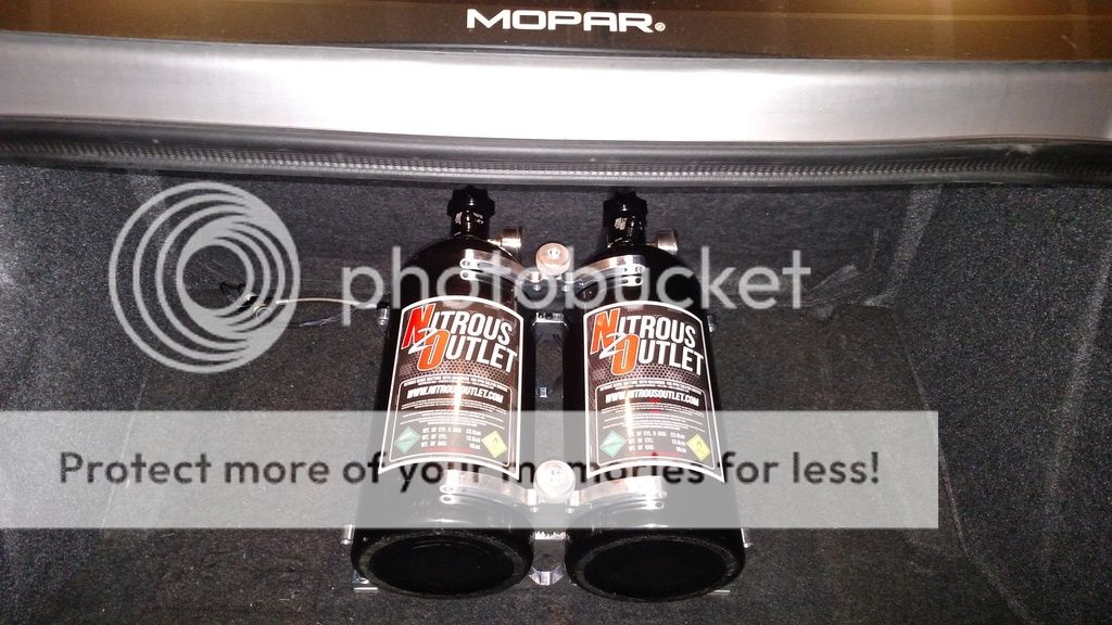 Pix of nitrous set up in trunk Dodge Challenger Forum