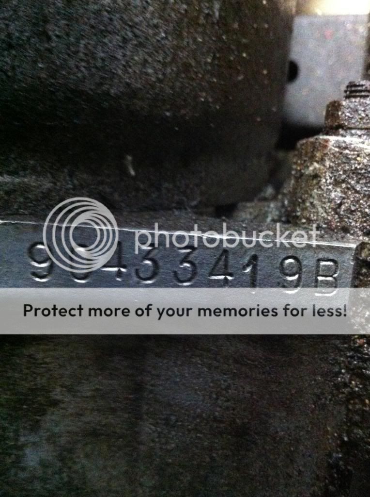 Gearbox serial numbers & rebuild plates